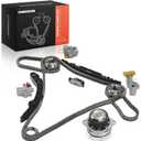 A-Premium Engine Timing Chain Kit W/Water Pump & Sprocket & Tensioner & Guide Compatible with Nissan & Infiniti Cars - Murano 2003-2007, Maxima 2002-2003, 350Z/G35 2003-2007, M35, FX35, I35-3.5L