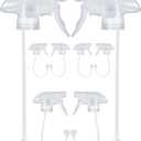 8 Pack 360 Spray Nozzles for 8oz, 16 oz Glass Spray Bottles, Spray Nozzles with Mist Stream Sprayer for Kitchen, Garden, Home and Office, Cleaning Solutions