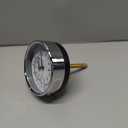 4104-3.25-2-70-100PSI Tridicator, 3 1/4" Dial, 2" Stem, 70/320F, 0-230'/H2O, 0-100 psi, Dry, 3-2-3% Accuracy, Back Mount, Steel, Black