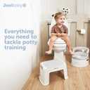 Jool Baby 3-Piece Potty Training Kit - Includes Toddler Potty Chair, Potty Seat for Toilet & Step Stool