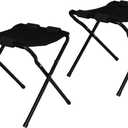 Foldable Kayak Stand Kayak Storage Rack Ground Storage Stand Rack Perfect for Getting Your Boat of Ground for Easy Storage - Designed with Black Cloth Like Chairs (22" Tall)
