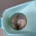 Presto 04869 Poplite Hot Air Popcorn Popper - Built-In Measuring Cup + Melts Butter, Easy to Clean, Built-In Cord Wrap, 18 Cups, Aqua/White