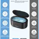 JeaTone Ultrasonic Jewelry Cleaner, 46KHz Sonic Jewelry Cleaner Machine for All Jewelry, Eyeglasses, Retainers, Dentures, Rings, Watches, Earrings & More, 304 Stainless Steel 20oz Cleaning Pod (Black)