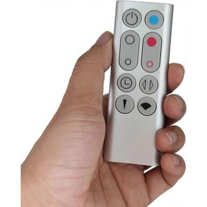 Replacement Remote Control Compatible for Dyson Pure Hot+Cool Fan Purifying Heater HP00 HP01, Part NO.967197-13 (Sliver)