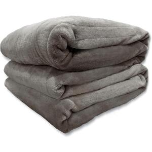 Tefici Electric Heated Blanket Throw, Super Cozy Soft 2-Layer Flannel 50" x 60" Heated Throw with 3 Heating Levels & 4 Hours Auto Off, Machine Washable, ETL&FCC Certified, Home Office Use,Black