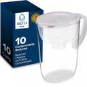 Brita Large 10-Cup Water Filter Pitcher Only (White)