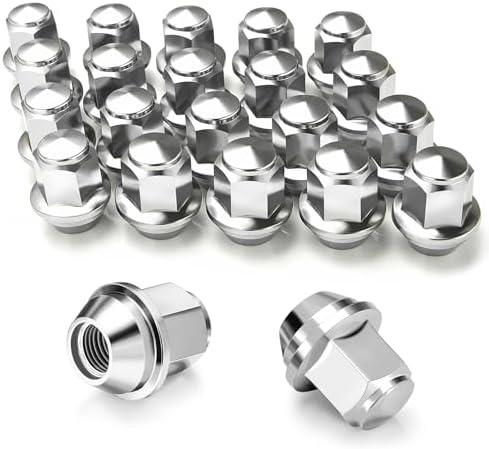 Kadrick 16pcs M14x1.5 Lug Nuts,One-Piece Solid Chrome OEM Factory Style, Replacement for 2015-2024 Edge Mustang Explorer Fusion/Lincoln MKZ MKX,Large Acorn Seat Kadrick 16pcs M14x1.5 Lug Nuts,One-Piece Solid Chrome OEM Factory Style, Replacement for 2015-2024 Edge Mustang Explorer Fusion/Lincoln MKZ MKX,Large Acorn Seat