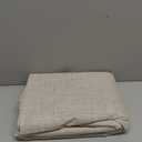 NICETOWN 100% Blackout Linen Curtains 90" Long for Bedroom, Thermal Insulated Living Room Curtains with Liner, Farmhouse Style Linen Blend Window Draperies for Dining Room (2 Panels, 52" W, Natural)