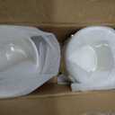 2pcs Sturdy Cutlery Holder White Ceramic With Metal Bracket Robust Silverware Caddy For Countertop - Spoon Holder Silverware Caddy