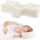 Therapeutica Cervical Orthopedic Foam Pillow - Neck Support Pillow for Side & Back Sleepers - Ergonomic Pillow for Neck Support, Relief, & Spinal Alignment Average Size, Firm