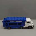 Transport Truck Toys for 3 4 5 6 7 Years Old Boys,Toys Cars Track Set Transporter Trucks with 12 Die-Cast Car Toys 2 Race catapults Dual-Track Model,Toddler Car Toy Set for Kids Boys Girls (Blue)