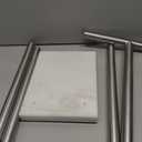 Songtec Towel Rack Stand for Bathroom, 2-Tier Towel Holder Stand for Bath Towels Max to 68, Practical Shelf on Top