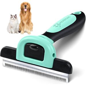 MIU COLOR Pet Grooming Brush, Deshedding Tool for Dogs & Cats, Effectively Reduces Shedding by up to 95% for Short Medium and Long Pet HairSpring Green