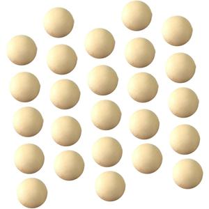 NUOBESTY 60PCS Unfinished DIY Wood Beads Non Porous Round Balls Natural Crafting Beads for Jewelry Decor and Creative Projects