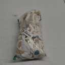 VOGOL Tier Curtains Linen Textured 36 Inches Long Curtains for Kitchen Small Cafe, Birds and Leaf Print Valances Top Pocket Window Drapes for Farmhouse, 2 Panels, 30x36