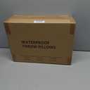 Outdoor Pillows Set of 2, 18''18''Waterproof Throw Pillow for Patio Furniture, Feathers and Down Filled Outside Decorative Pillows Inserts for Garden, Porch Swing, Couch and Sofa (Paisley Floral)