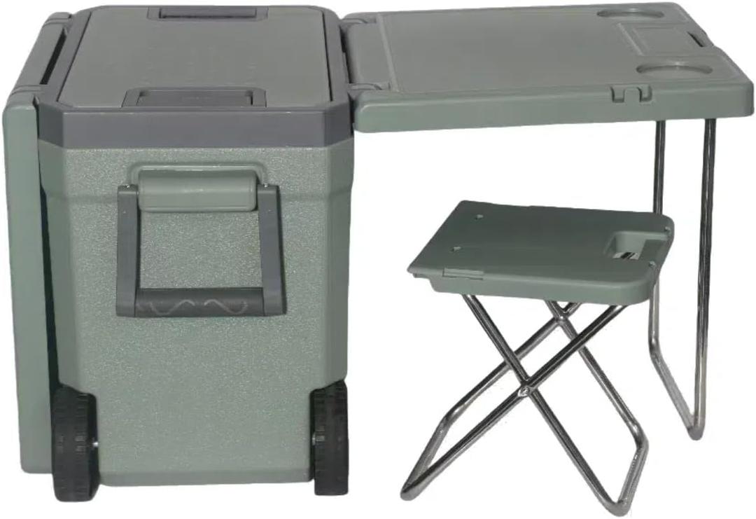 32Quart Camping Cooler Portable Cooling Box Suitable for BBQ Camping, picnics and Other Outdoor Activities