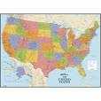 RoomMates Decor Dry Erase US Map Peel and Stick Giant Wall Decal