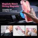 Casetego for iPhone 16 Pro Max Case,Compatible with MagSafe,[Military Grade Drop Test] Full Body Protection Slim Shockproof Rugged Marble Women Girls Case for iPhone 16 Pro Max 6.9 inch,Gold Bowknot