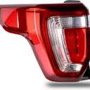 Tail Light Compatible With 2016 2017 2018 2019 Ford Explorer Left Driver Side LED Taillight with Harness and bulbs Replace FB5Z13405A