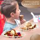 50 Pack Disposable Banana Split Boats, Ice Cream Sundae Bowls, and Clear Plastic Disposable Dessert Bowls for Parties, Concession Stands, Restaurants, Food Trucks, and Bakeries.