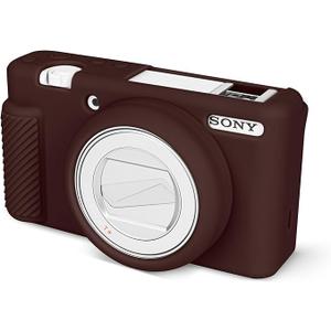 ZV-1F Camera Case, Soft Silicone Protective Case for Sony ZV1F/ZV-1M2/ZV-1 Mark II (NOT for ZV1) Vlog Camera, Lightweight ZV1F Cover (coffee)