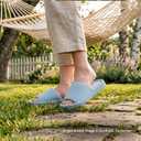 ULTRAIDEAS Open Toe House Slippers for Women Soft Coral Fleece Indoor Shoes Memory Foam Indoor/Outdoor Slippers with Anti-Skid Sole, Gift for Ladies