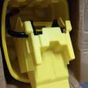 Rubbermaid Commercial Products WaveBrake 35 Qt. Side-Press Mop Bucket and Wringer Combo on Wheels Yellow for Professional/Industrial/Business Heavy-Duty Floor Cleaning/Mopping