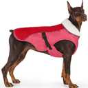 EMUST Dog Coat Winter, Warm Dog Snow Jacket for, Adjustable Small/Medium/Large Dogs Coat/s for Winter, New Orange, L