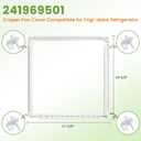 241969501 Refrigerator Shelf Frame &241993101 Crisper Shelf Cover Support(4 PacksKit Compatible for Frigi.daire Refrigerator Part 241969501 of FFSS2615TS3, FGSS2635TF1, FFSS2615TS0 Shelf-by MIFLUS