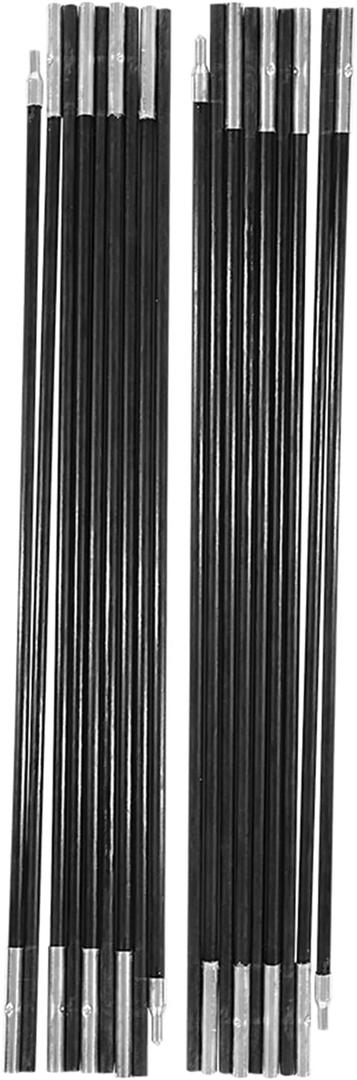 193in Fiberglass Tent Poles Replacement 2PCS Strong Collapsible | Portable Tent Support Poles for Outdoor, 0.3 IN Inner Diameter Tent Support Rod for Camping