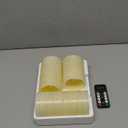 H-BLOSSOM Flickering Flameless Candles Ivory Real Wax Pillar with Embedded String Lights LED Candles Battery Operated with Cycling 5H Timer Set of 3 (3" x 4"/5"/6") (Ivory)