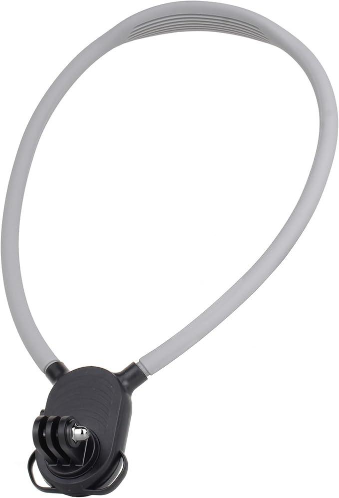 SOONSUN Flexible POV Neck Mount with Chest Strap, Hands-Free Bendable Camera Mount for GoPro Hero 13/12/11/10/9/8/7/6/5/4/MAX, DJI Osmo Action 6/5/4, Insta360, Cycling & Travel Vlog Shooting