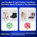1/2" Heel Cups for Plantar Fasciitis & Severs Disease - High-Density Memory Foam & Orthopedic Gel Core - Washable Non-Slip Shock Absorbing Inserts for Cleats & Boots (Medium, 1 Pair)