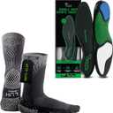 LUX Sports ProCleat Performance Grip Socks & Dual Grip Sports Insoles - GripArray Insoles for Performance Sports & Athletic Socks for Performance
