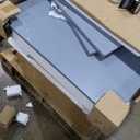 SogesHome 5-Pieces Dining Table Set, Kitchen Table and Chairs for 4, Kitchen Dining Room Table Set for Home, Restaurant, Grey&White