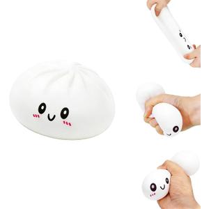 Dumpling Squishy Toy 2026 Upgraded White,Suitable for People Over 14 Years Old
