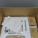 White Laptop Desk Mount with Vented Tray for Notebook up to 17 inch, Fully Adjustable Single Laptop Arm Stand Holds up to 17.6 lbs, Clamp on/Grommet Mounting