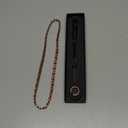 Copper Necklace for Men Women - Magnetic Necklace 99% Solid Pure Ring Set Ultra Strength Magnets - Copper Chain with Adjustable Sizing Tool and Present Box (Fishtail)