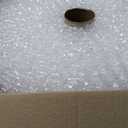 Amazon Basics Bubble Cushioning Wrap for Moving, Packing, Shipping and Storage, Heavy Duty Protection for Fragile Items, 12-inch x 100-foot Long Roll, Large 5/16", Clear