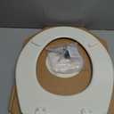 Bemis 500EC Durable Wood Toilet Seat with Easy Clean Hinges, Made in USA, Round, Biscuit