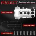 Upgraded Aluminum Engine Valve Cover with Gasket, Compatible with Chevy Cruze 2011-2016,Sonic 2012-2020,Trax 2013-2021,Volt 2011-2015&Buick Encore 2013-2021&Cadillac ELR 2014-2016, Replace# 55573746