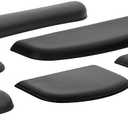 Kensington ErgoSoft Wrist Rest for Slim, Compact Keyboards, Black (K52801WW), 3.9 x 0.4 x 11.1 inches