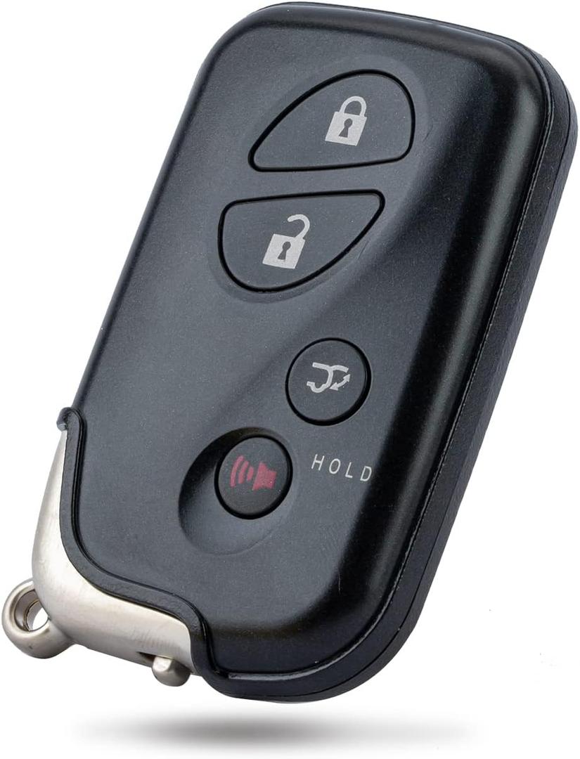 Smart Car Key Fob Replacement for Lexus RX350 RX450H GX460 CT200H fits 2010 2011 2012 2013 2014 2015 Proximity 4 Button Remote HYQ14ACX 271451-5290 (1)