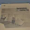 Art3d Drop Ceiling Tiles, Glue up Ceiling Tiles, 2'x2' Plastic Sheet in White (12-Pack, 48 Sq.ft), 24"x24"