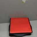 Case-it King Sized Zip Tab School Zipper Binder | 4-Inch D-Rings, 800 Sheet Capacity, 5-Subject Expanding File Folder, Multiple Pockets & Storage Organizer, Shoulder Strap | D-186 Fire Engine Red