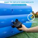 Large Inflatable Pool, 120"70"22" Blow Up Pool for Adults and Childrens, Full-Sized Family Swimming Pool, Summer Water Party, Outdoor, Garden Backyard