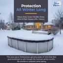 Blue Wave Arctic Armor 15-ft x 30-ft Oval Pool Winter Cover, Navy