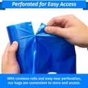 Reli. SuperValue 33 Gallon Recycling Bags (120 Count) Made in the USA - Blue Trash Bags, 30-33 Gallon | Recycling, Garbage | 33Gal with 30Gal - 35Gal Capacity