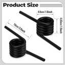 Zeyune 1 Pair Trailer Ramp Springs Heavy Duty Trailer Coil Springs 2000 Lbs Torque Black Right and Left Side RS16933LH RS16933RH Torsion Spring Parts for Gate Truck Tailgate Assist Replacement